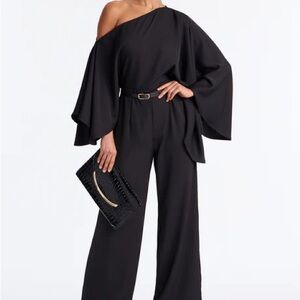 Fashion Nova Black Off-Shoulder Jumpsuit